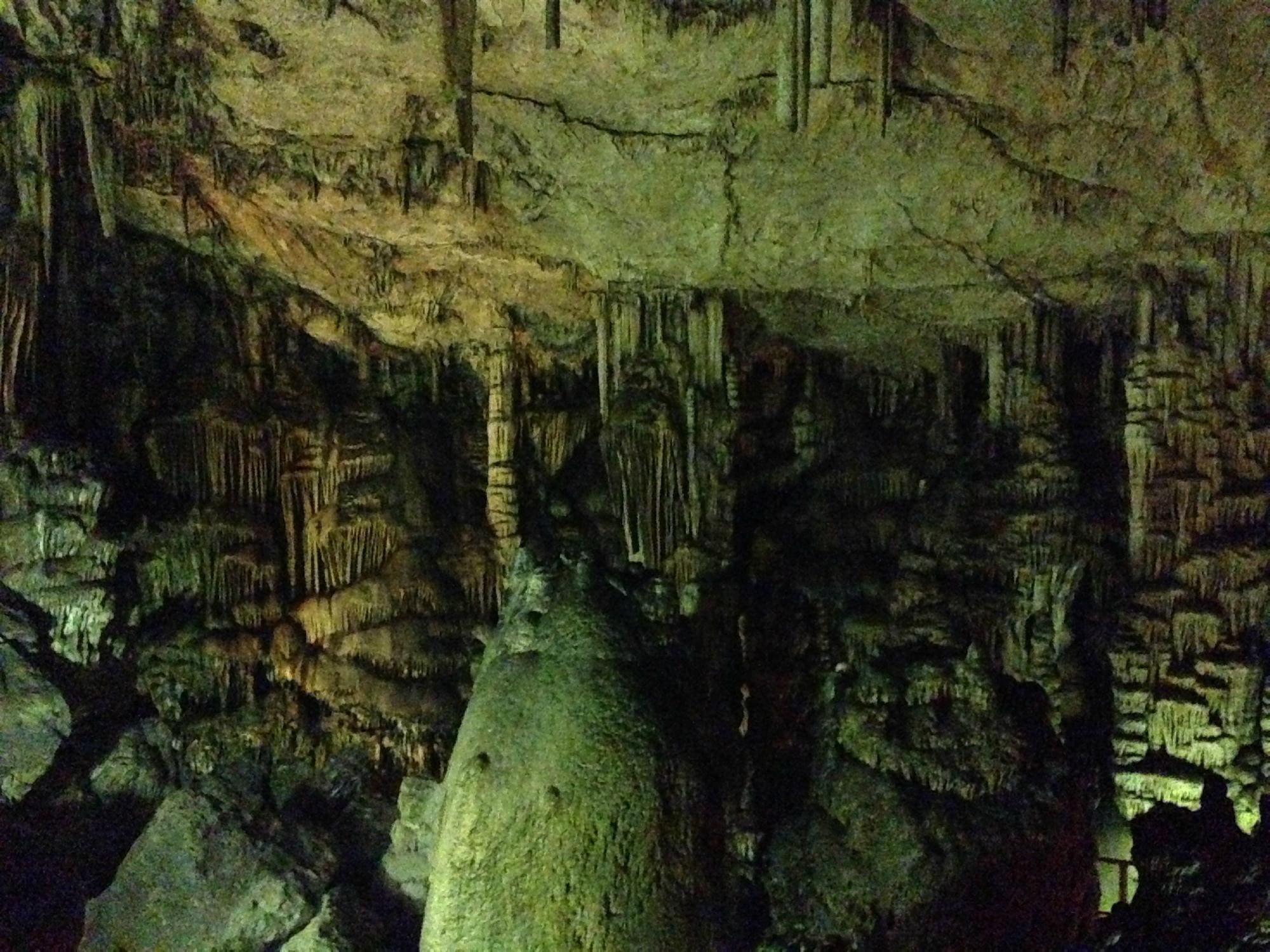 Spectacular stalactites and stalagmites inside Dikteon Cave